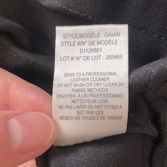 Theory striped lamb skin peplum top - Picture 12 of 12